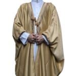 En’s Royal Premium Arabian Bisht 3 Quarter Sleeves Cloak Arab Dress Thobe Islam Robe Eid (3)
