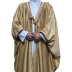 En’s Royal Premium Arabian Bisht 3 Quarter Sleeves Cloak Arab Dress Thobe Islam Robe Eid (4)
