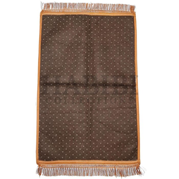 Islamic Gold/Yellow Kaaba Leaf Prayer Mat Padded Rug Janamaz Musalla Large Non-Slip 1000+grm