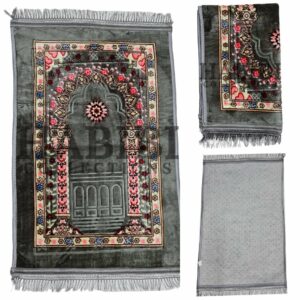 Islamic Prayer Mat Floral Padded Rug Janamaz Musalla New Large Non-Slip 1000g