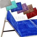 Are you always looking for a place to rest your back after you've finished praying? Does it hurt when your knees go onto the floor when going into prostration (sajdah)? The Foldable Backrest Prayer Mat is perfect if you want to spend longer on the prayer mat making Dhikr or reading Qur'an. It is made from a flannel material with a padded layer in the middle which makes it easier to go onto your knees. Best gift for your loved ones who can't stand up and pray.